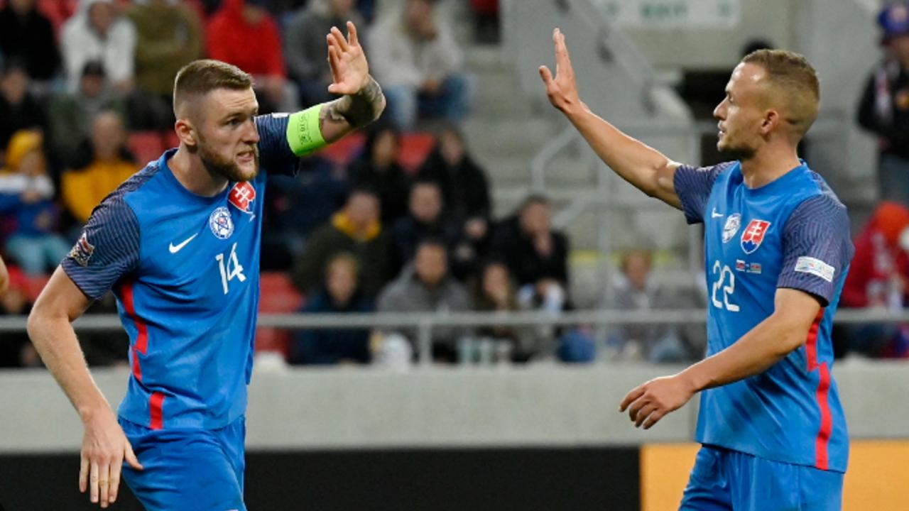 Milan Škriniar a Stanislav Lobotka