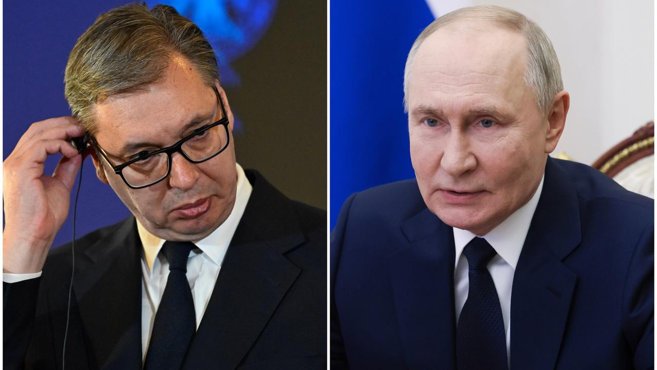 Prezident Srbskej republiky Aleksandar Vučić a ruský prezident Vladimir Putin.