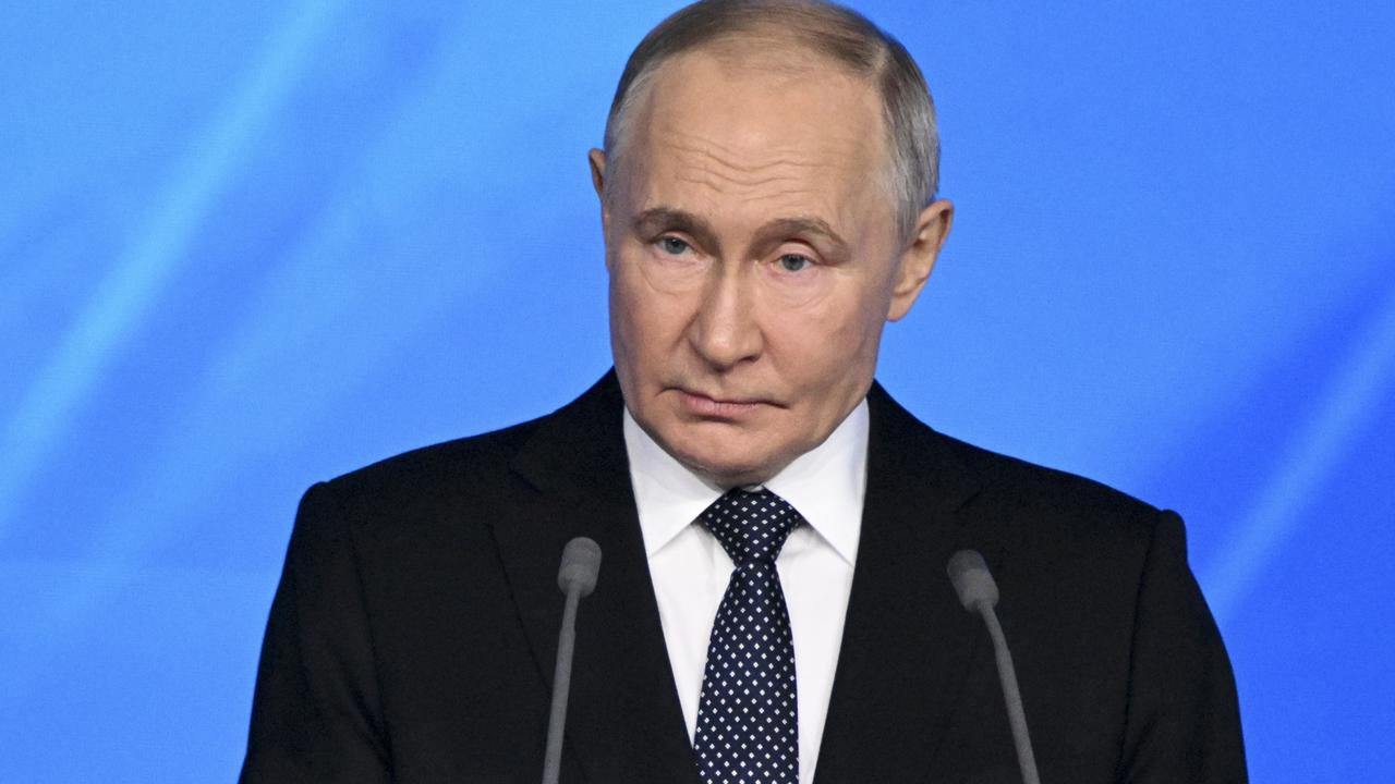 WA 46 Moskva - Ruský prezident Vladimir Putin počas výročného zjazdu vládnucej prokremeľskej strany Jednotné Rusko v Moskve v sobotu 14. decembra 2024. FOTO TASR/AP

Russian President Vladimir Putin addresses the United Russia party congress in Moscow, Russia, Saturday, Dec. 14, 2024. (Sergei Bobylev, Sputnik, Kremlin Pool Photo via AP)