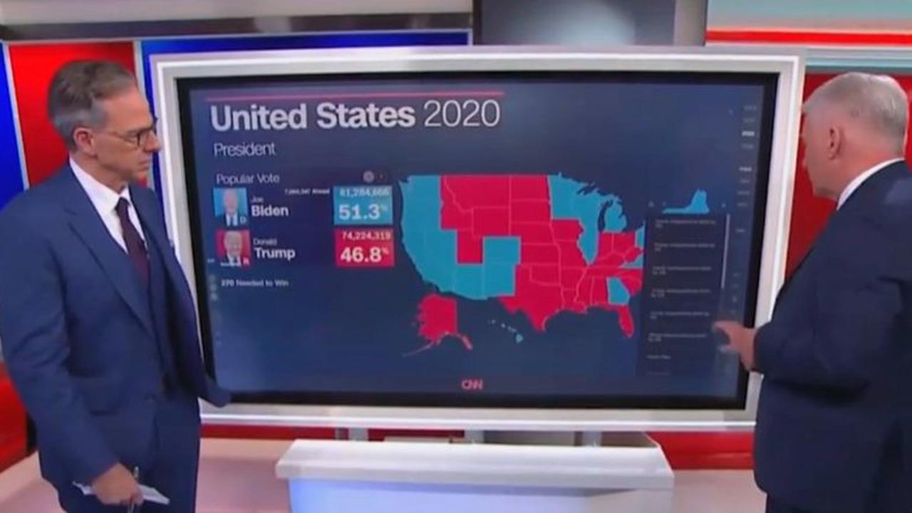 Vysielanie k výsledkom prezidentských volieb v USA na CNN