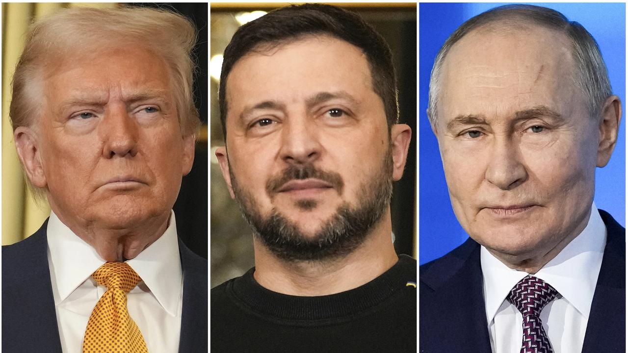 Zľava americký prezident Donald Trump, ukrajinský prezident Volodymyr Zelenskyj a ruský prezident Vladimir Putin. Americký prezident Donald Trump podľa tvrdení denníka Financial Times (FT) v súkromnom telefonáte s ukrajinským prezidentom Volodymyrom Zelenským podporil Ukrajinu v jej leteckých útokoch hlboko na ruskom území a dokonca sa pýtal, či by dokázali zasiahnuť Moskvu, ak by im Spojené štáty poskytli zbrane dlhého doletu.