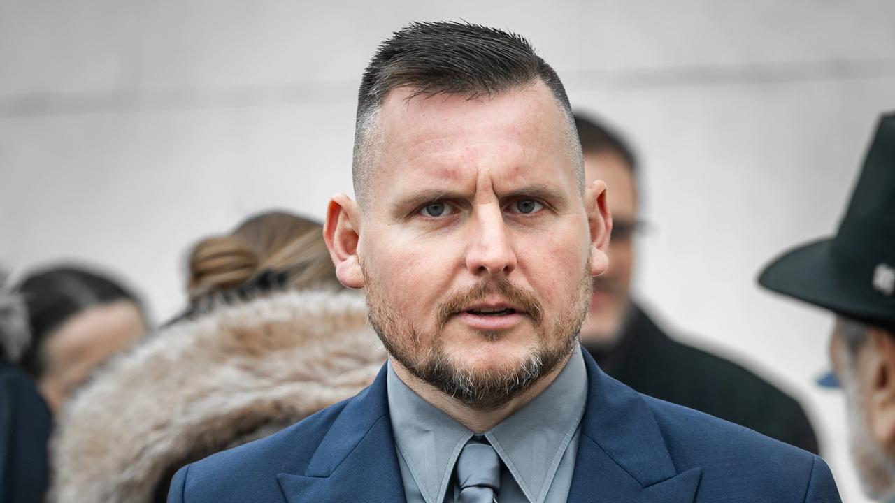 Pohreb Jána Cupera v Bratislave. Na snímke Daniel Bombic.