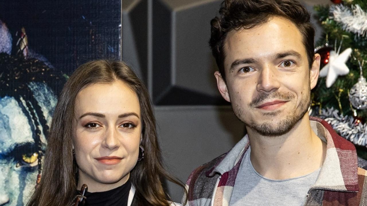 Premiéra filmu Avatar v Bratislave. Na snímke Dávid Hartl s manželkou Martinou.
