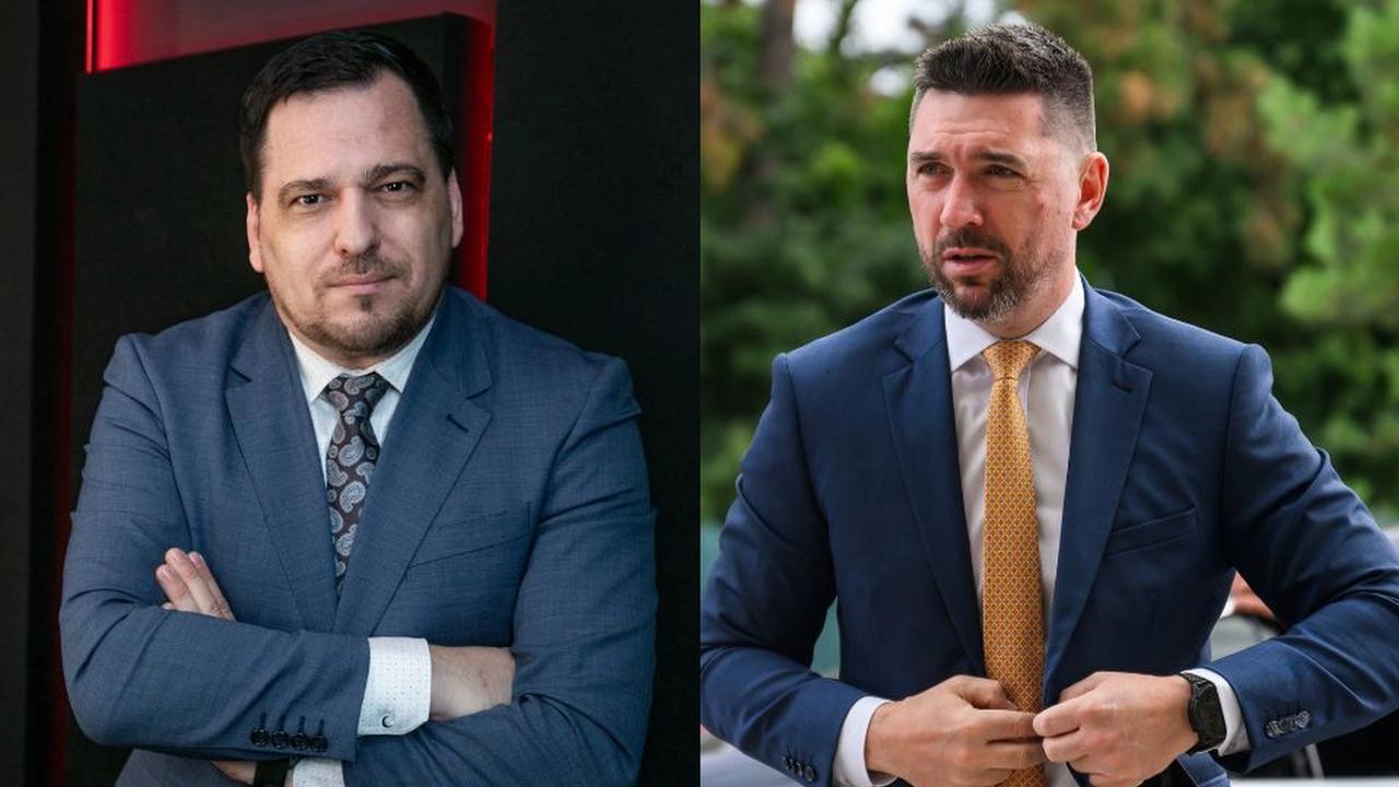 Minister pôdohospodárstva Richard Takáč (vpravo) a český europoslanec Tomáš Zdechovský (vľavo) sa opäť dostali do sporu pre kritické vyjadrenia europoslanca na adresu Slovenska.