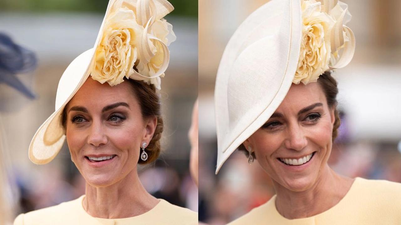 Princezná Kate žiarila v žltých šatách na záhradnej oslave.