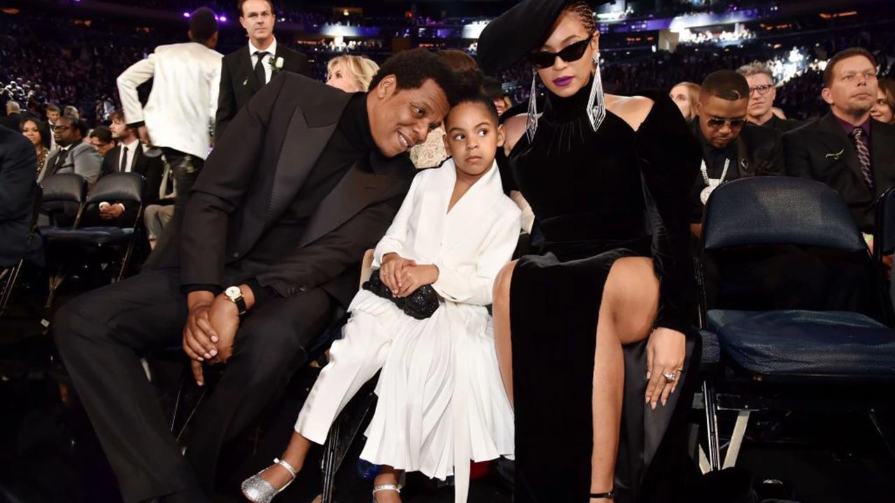 Jay Z, Blue Ivy Carter and Beyoncé Knowles