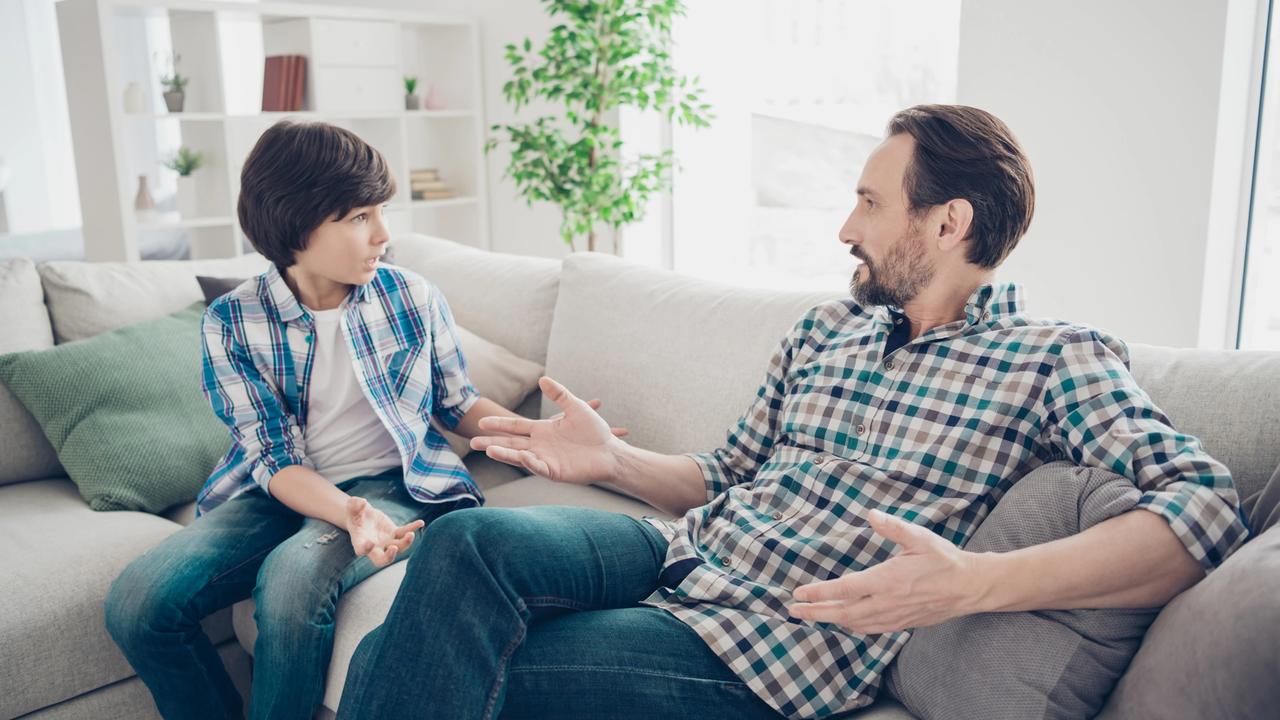 Portrait,Of,Two,Nice,Attractive,Friendly,Guys,Dad,And,Pre-teen