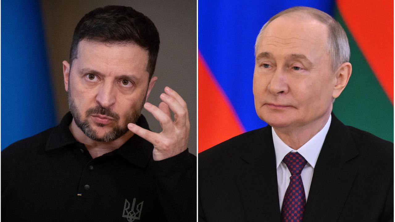 Vlodymyr Zelenskyj a Vladimir Putin.