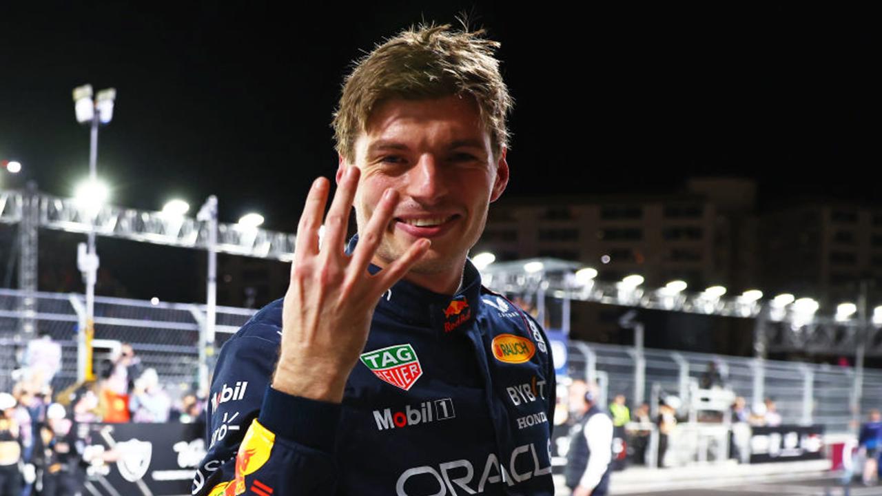 Max Verstappen oslávil v Las Vegas svoj štvrtý titul v F1 v kariére.