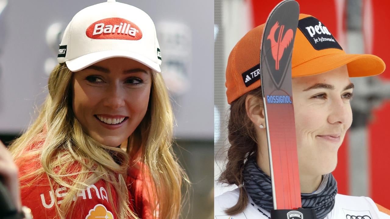 Mikaela Shiffrinová a Petra Vlhová. 