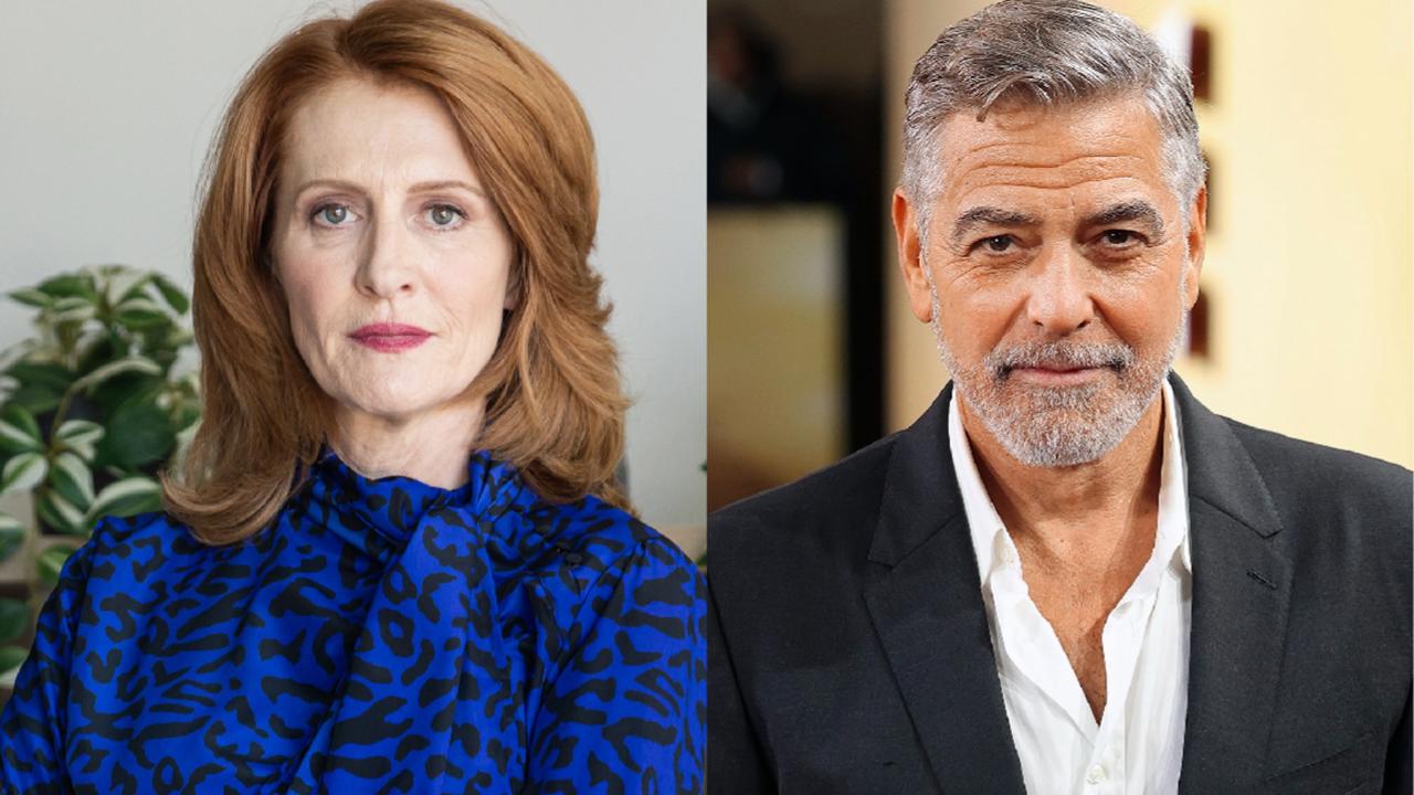 Slovenská herečka Dagmar Edwards a George Clooney.