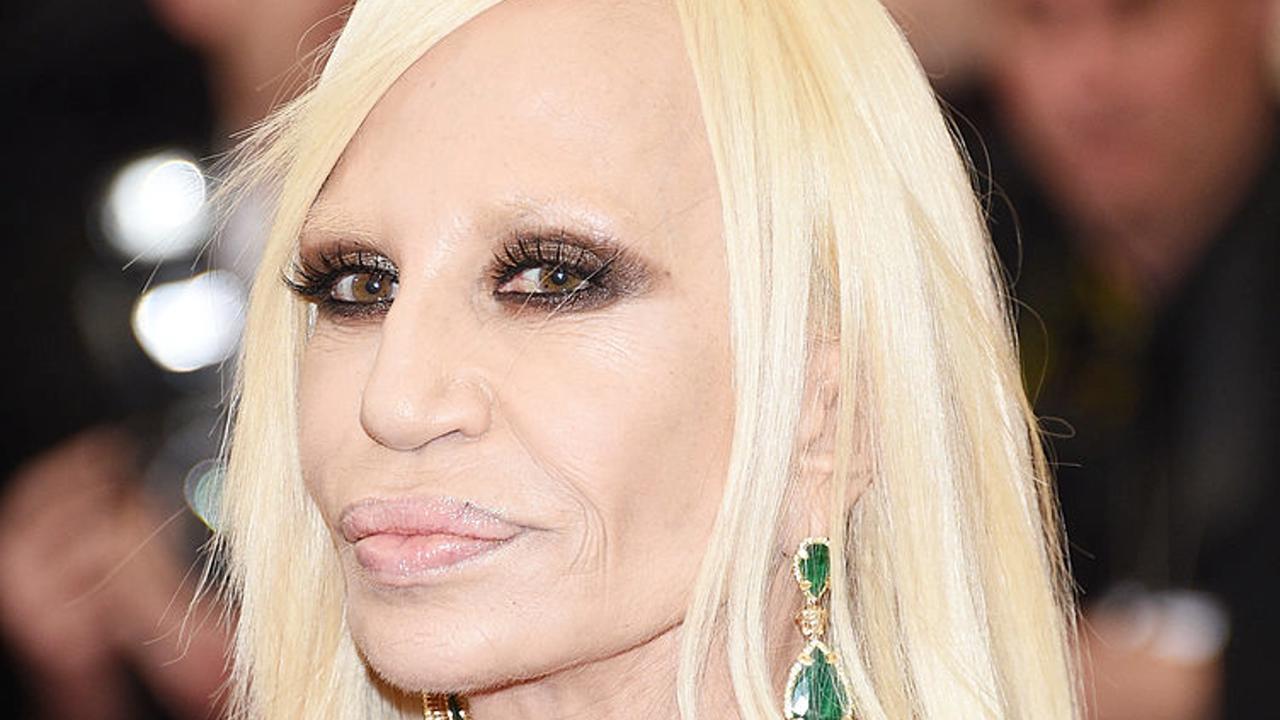 NEW YORK, NY - MAY 05:  Donatella Versace attends the "Charles James: Beyond Fashion" Costume Institute Gala at the Metropolitan Museum of Art on May 5, 2014 in New York City.  (Photo by Larry Busacca/Getty Images)