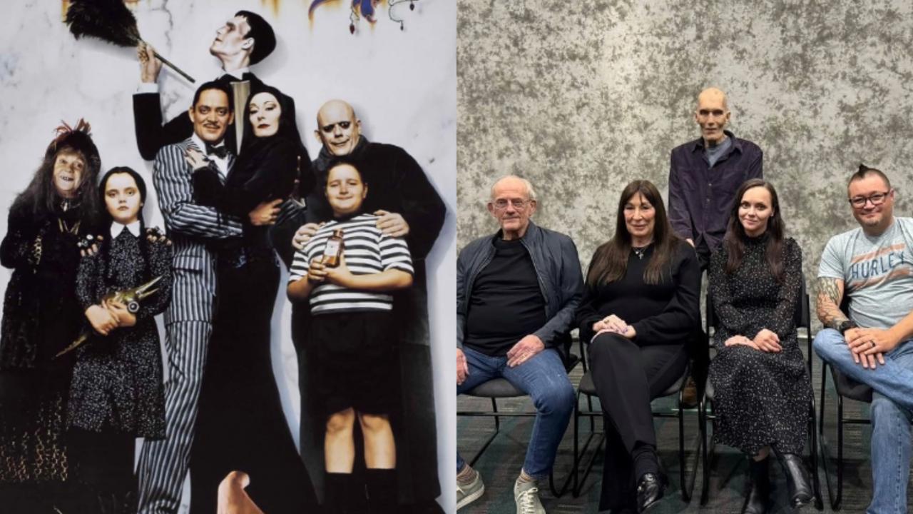 Addams family vo filme a po tridsiatich rokoch.