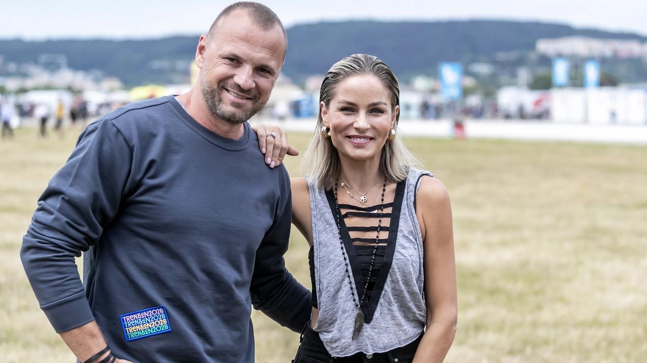 Na snímke Marián Gáborík a Ivana Gáborík počas festivalu Pohoda 2025.
