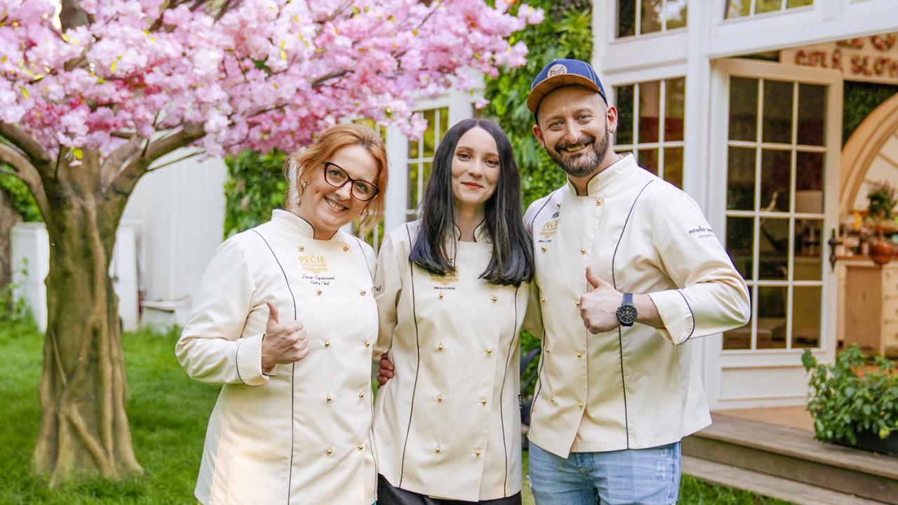 Víťazi minulej šou – Lucia Gyenesová, Tímea Strnálová a Miňo Macuľa.