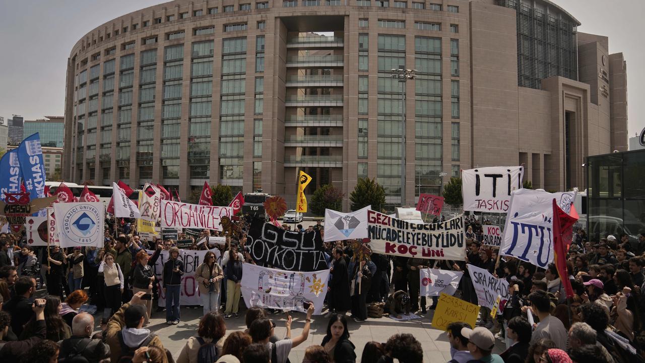 Protest v tureckom Istanbule.