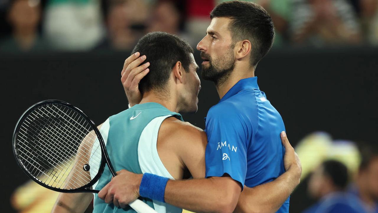 Novak Djokovič a Carlos Alcaraz