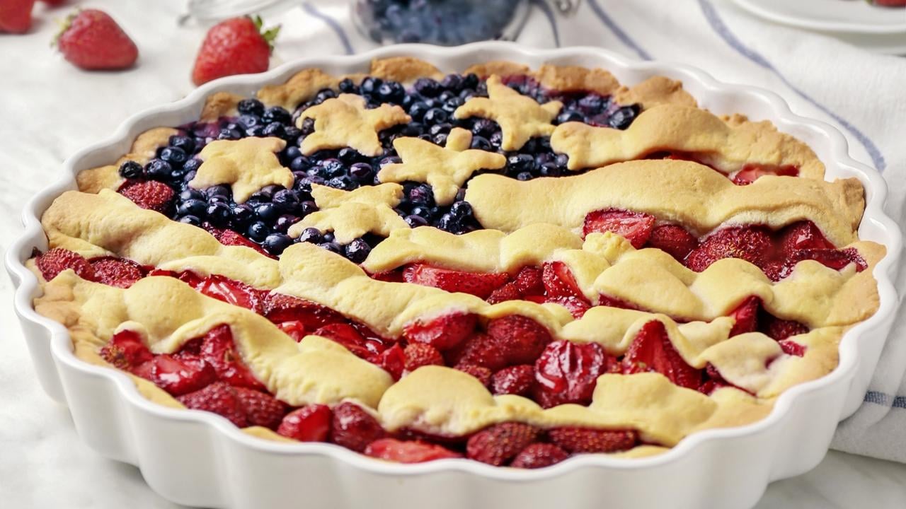 American Flag pie