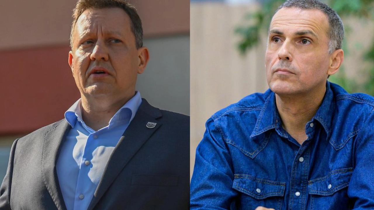 Na kombosnímke zľava Daniel Lipšic a Maroš Žilinka.