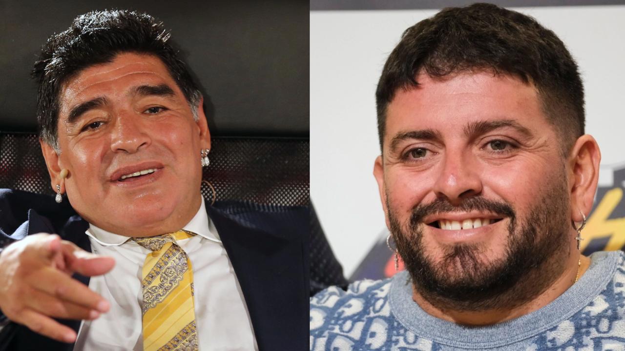 Vľavo Diego Maradona otec, vľavo syn. Podoba je zjavná.