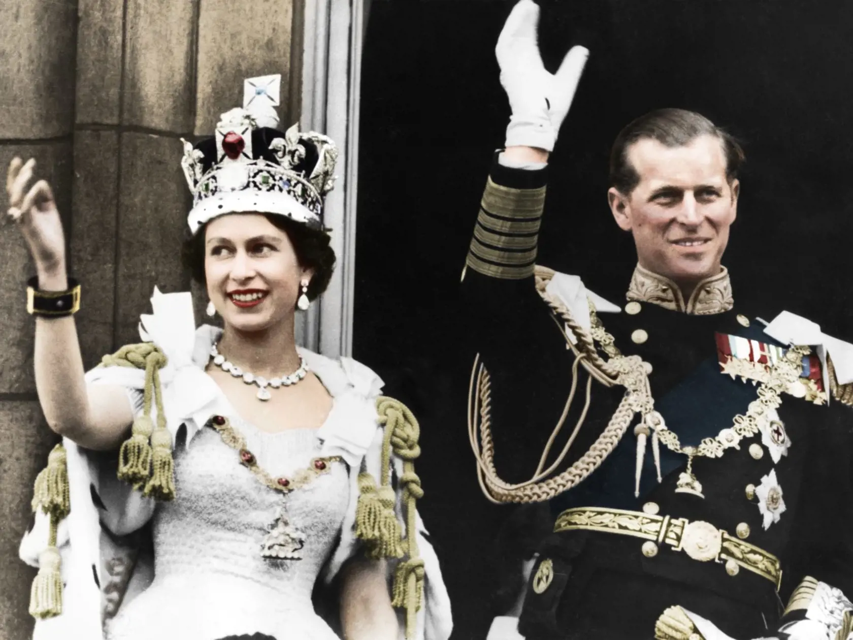 Kráľovná Alžbeta II. a princ Philip.
