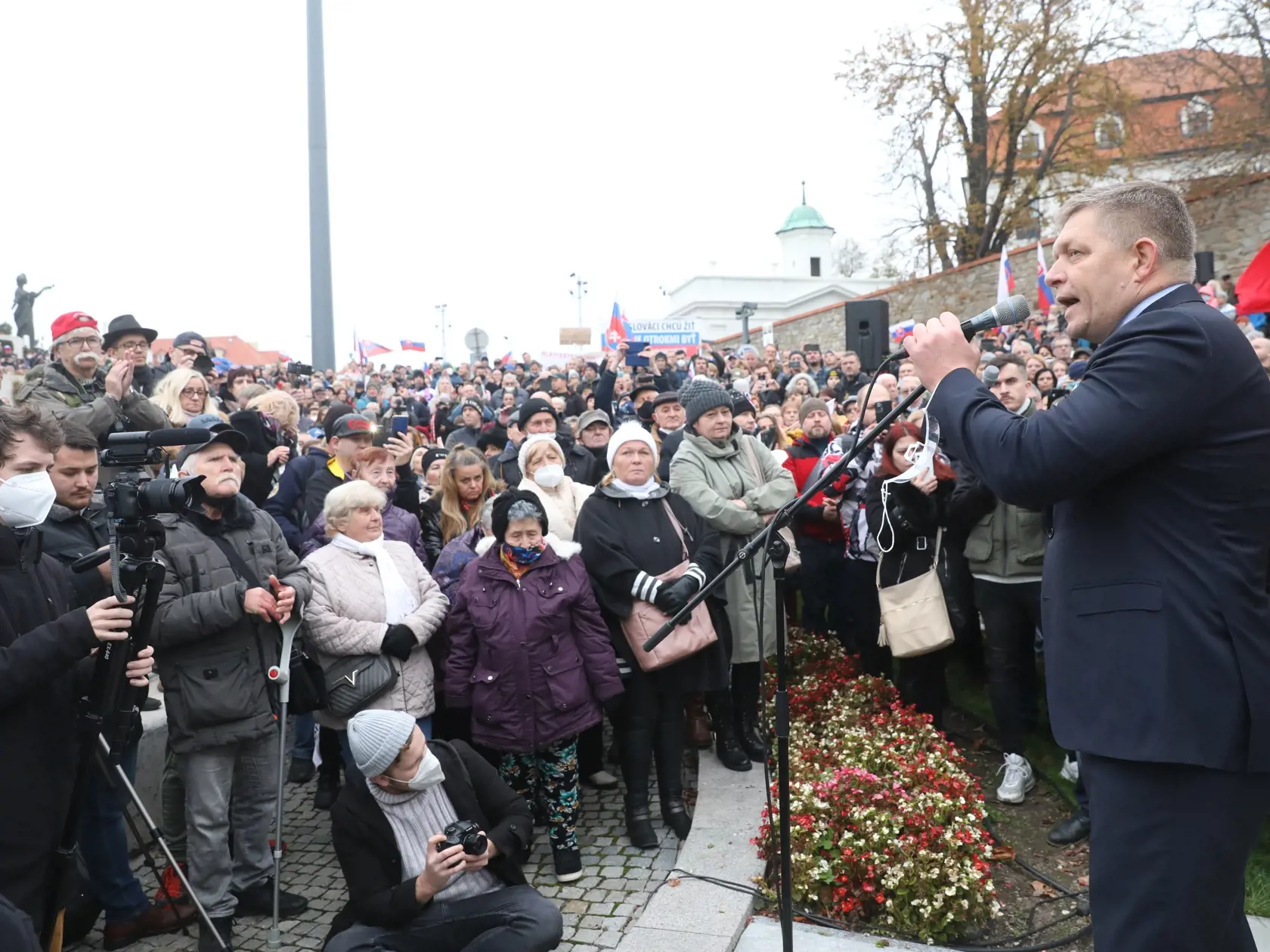 Protivládne protesty v Bratislave