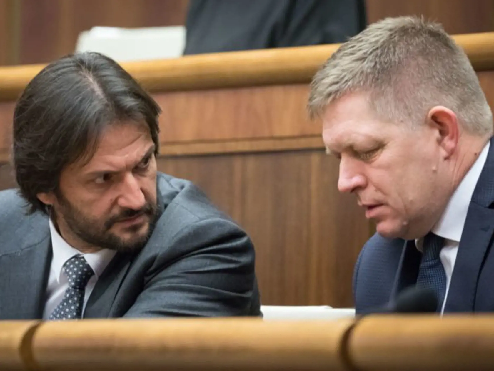 Róbert Fico a Róbert Kaliňák.