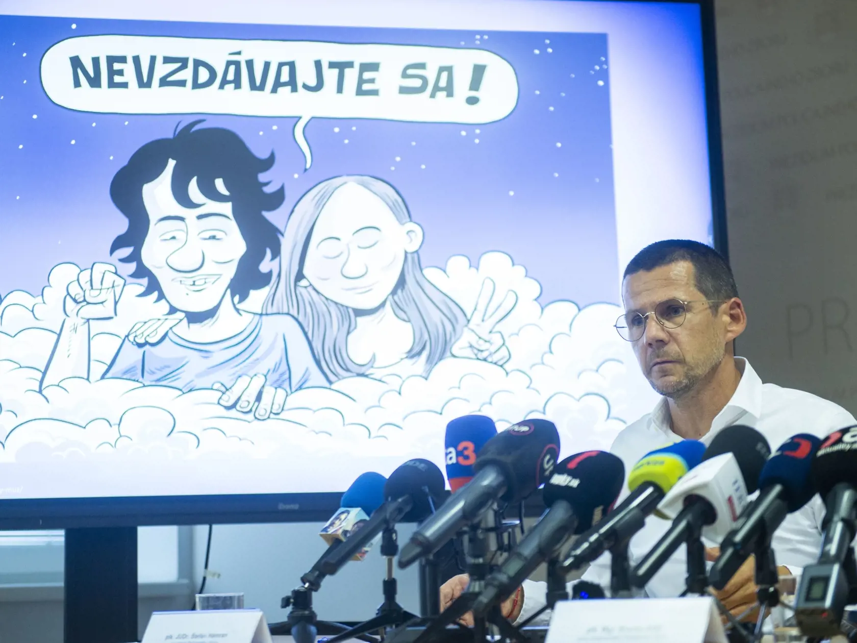 Na snímke prezident Policajného zboru Štefan Hamran počas tlačovej konferencie na tému – Rozuzlenie 17. augusta 2023 v Bratislave.