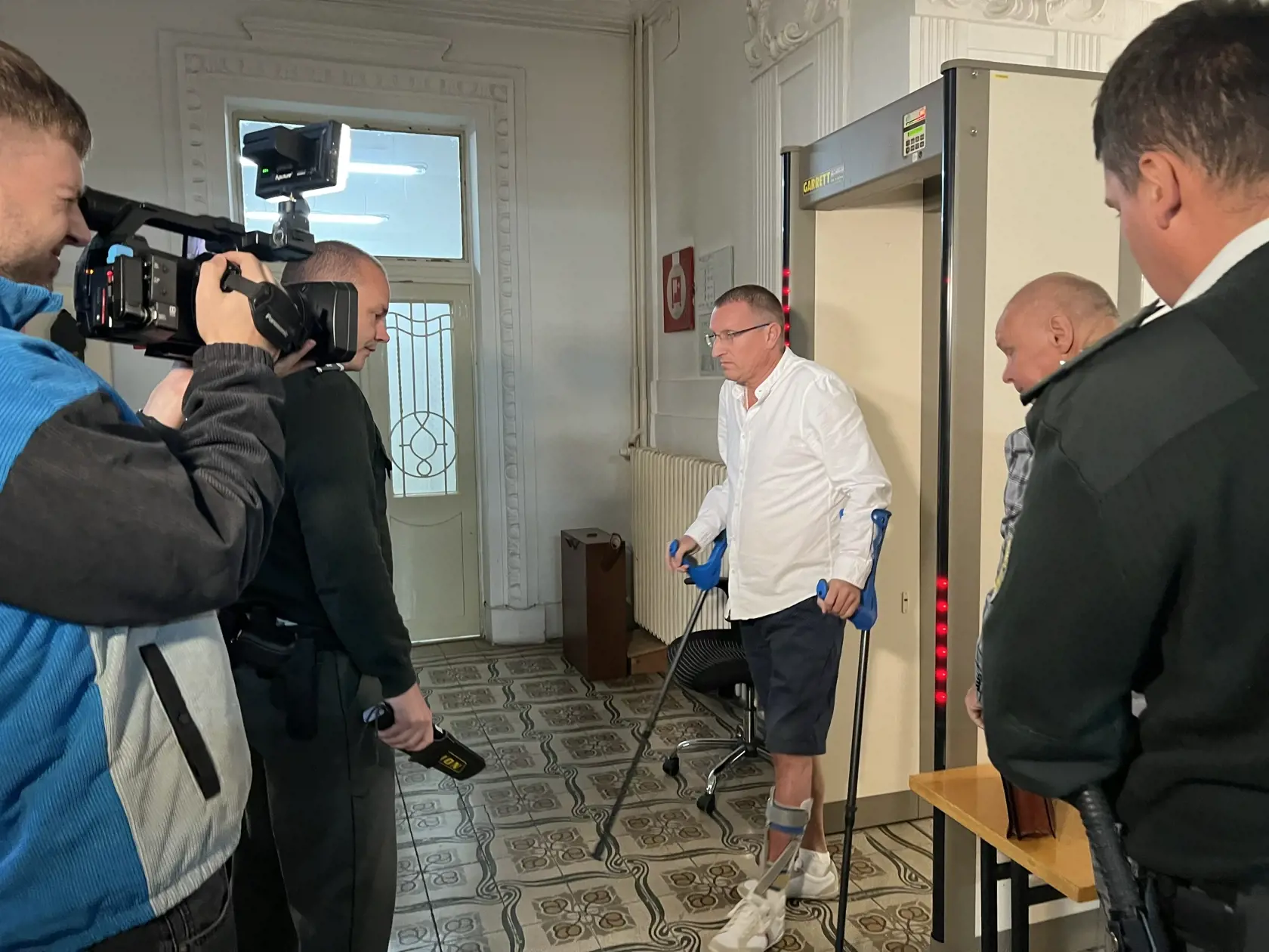 Pojednávanie s podnikateľom z Revúcej Mariánom Výborným na Špecializovanom trestnom súde v Banskej Bystrici 11.10.2023.