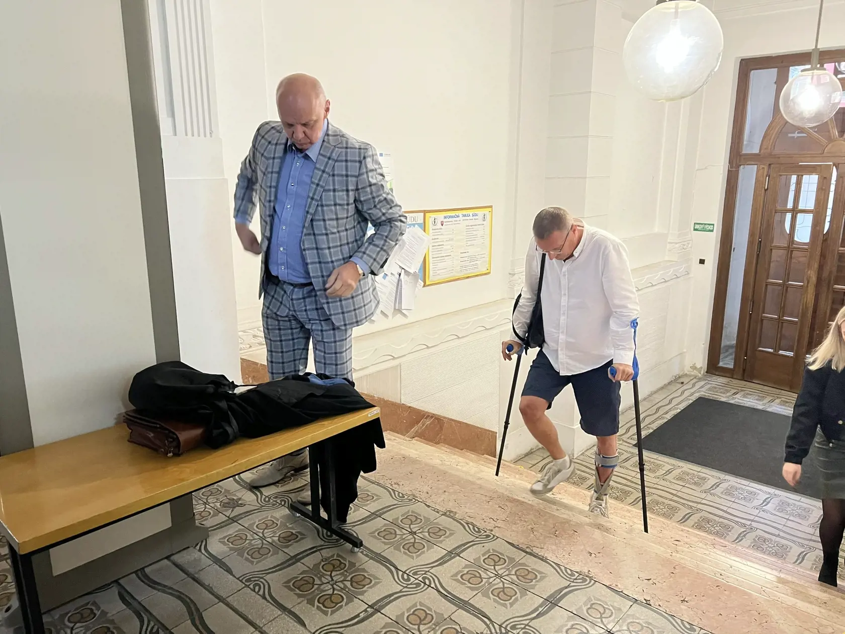 Pojednávanie s podnikateľom z Revúcej Mariánom Výborným na Špecializovanom trestnom súde v Banskej Bystrici 11.10.2023.