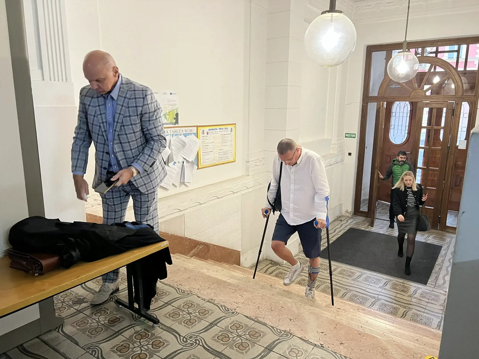Pojednávanie s podnikateľom z Revúcej Mariánom Výborným na Špecializovanom trestnom súde v Banskej Bystrici 11.10.2023.