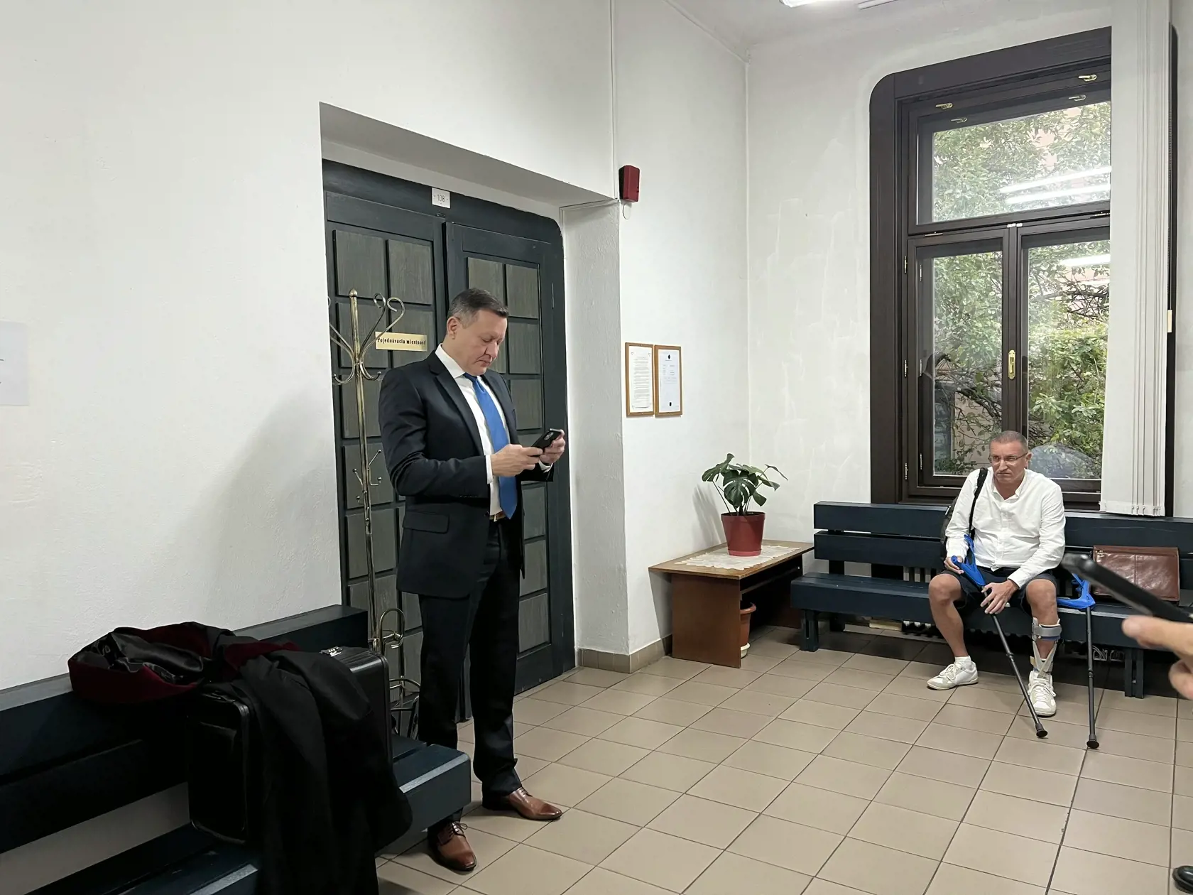 Pojednávanie s podnikateľom z Revúcej Mariánom Výborným na Špecializovanom trestnom súde v Banskej Bystrici 11.10.2023. Prokurátor Daniel Lipšic.