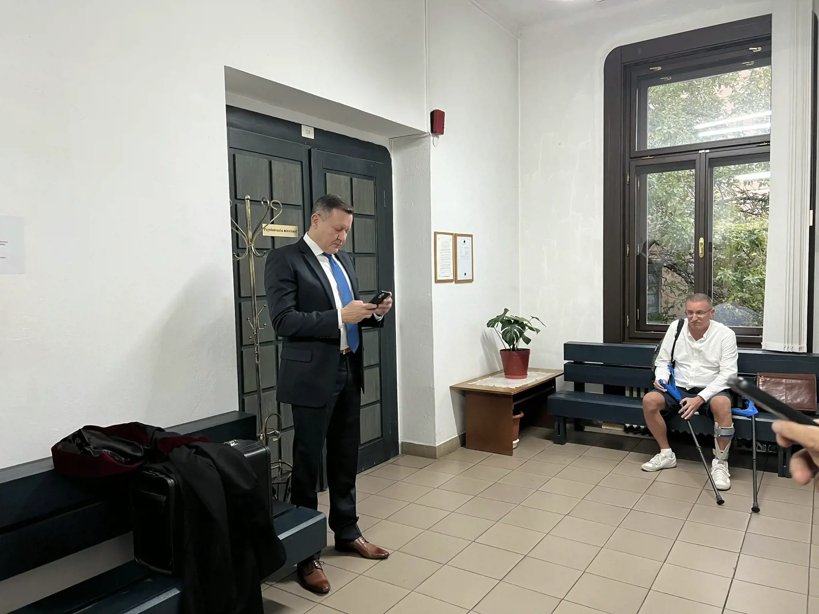 Pojednávanie s podnikateľom z Revúcej Mariánom Výborným na Špecializovanom trestnom súde v Banskej Bystrici 11.10.2023.