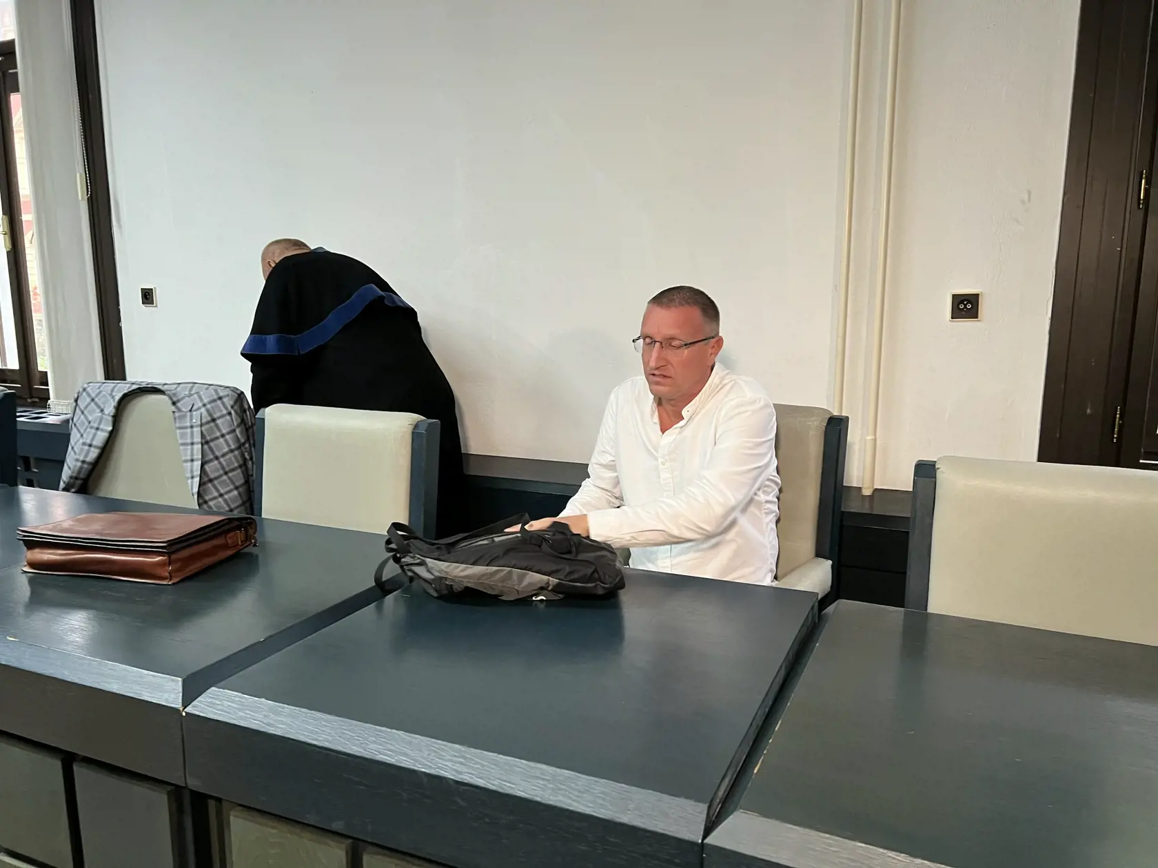Pojednávanie s podnikateľom z Revúcej Mariánom Výborným na Špecializovanom trestnom súde v Banskej Bystrici 11.10.2023.