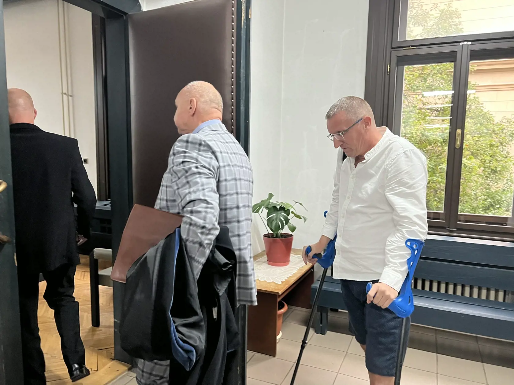 Pojednávanie s podnikateľom z Revúcej Mariánom Výborným na Špecializovanom trestnom súde v Banskej Bystrici 11.10.2023.