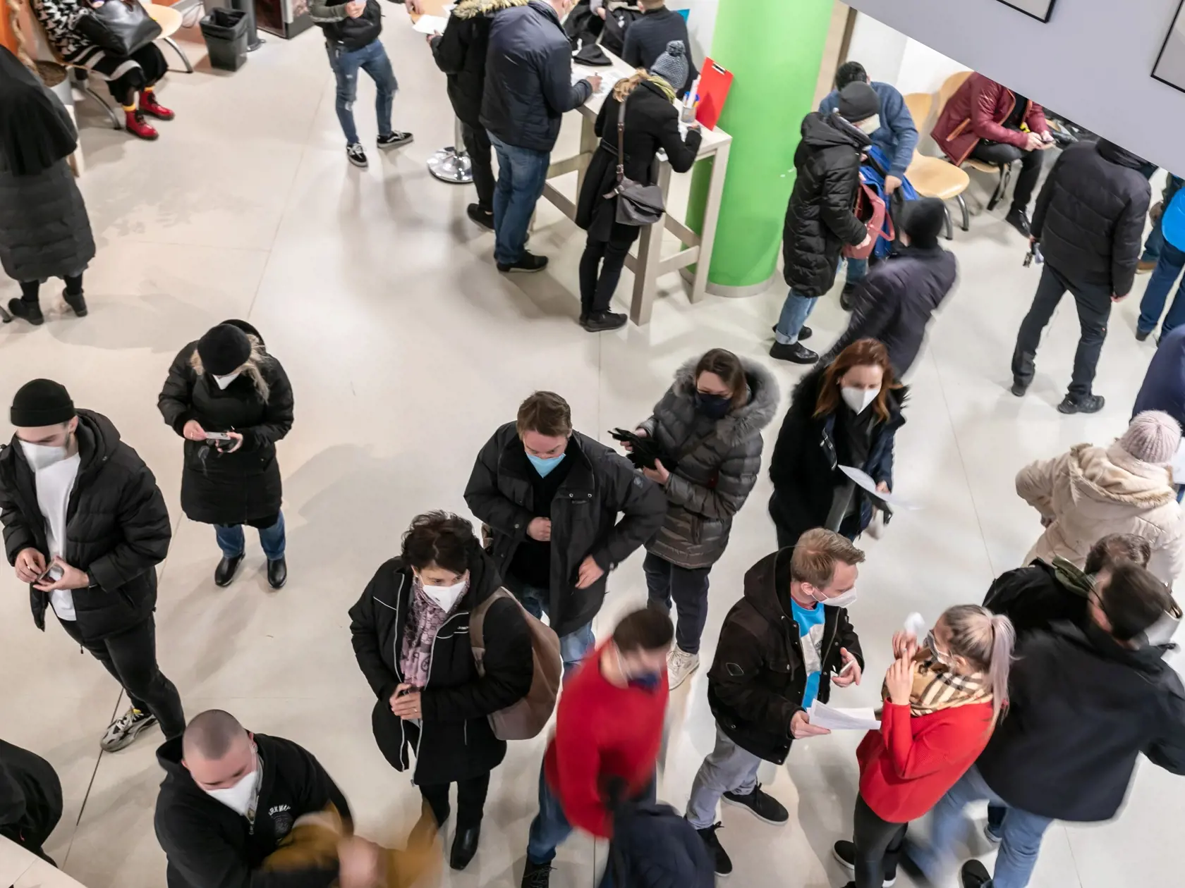 Na snímke je poliklinika v Mlynskej doline, kde sa očkuje proti Covid-19. 