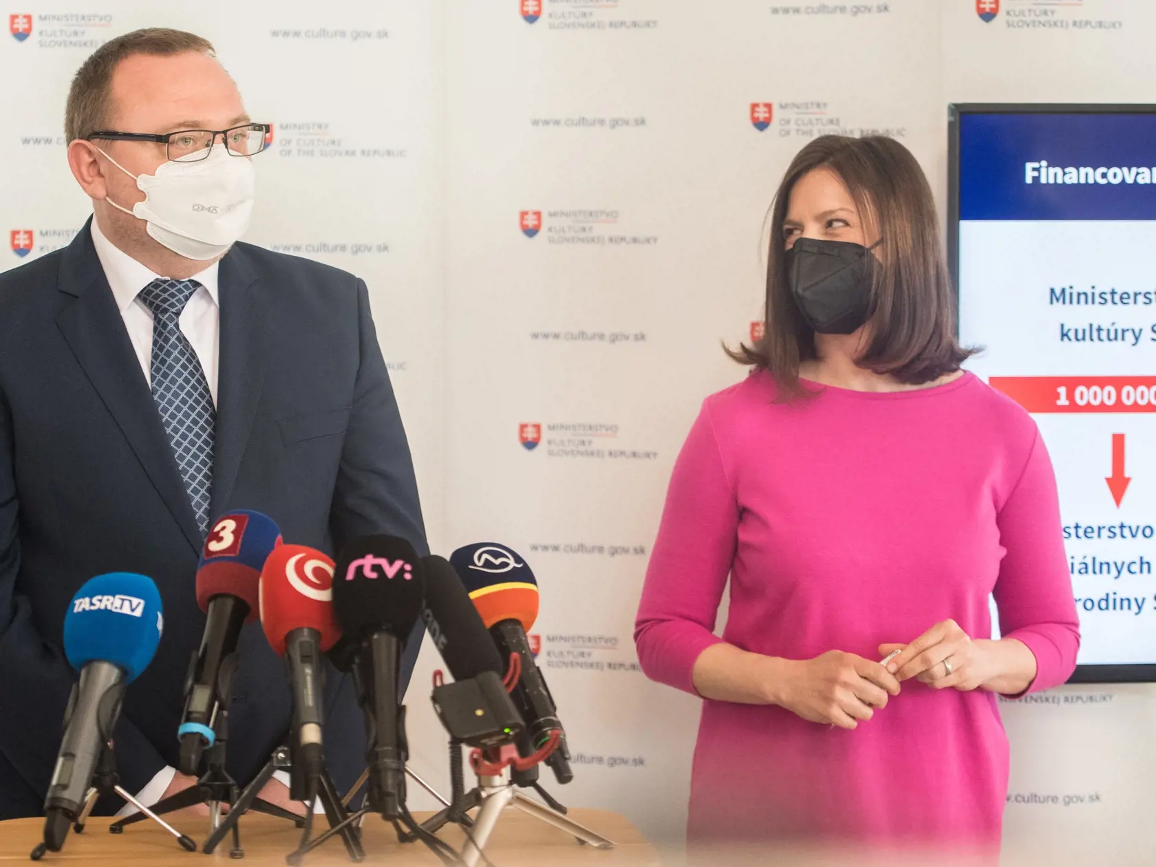 Na snímke ministerka kultúry SR Natália Milanová (OĽaNO)