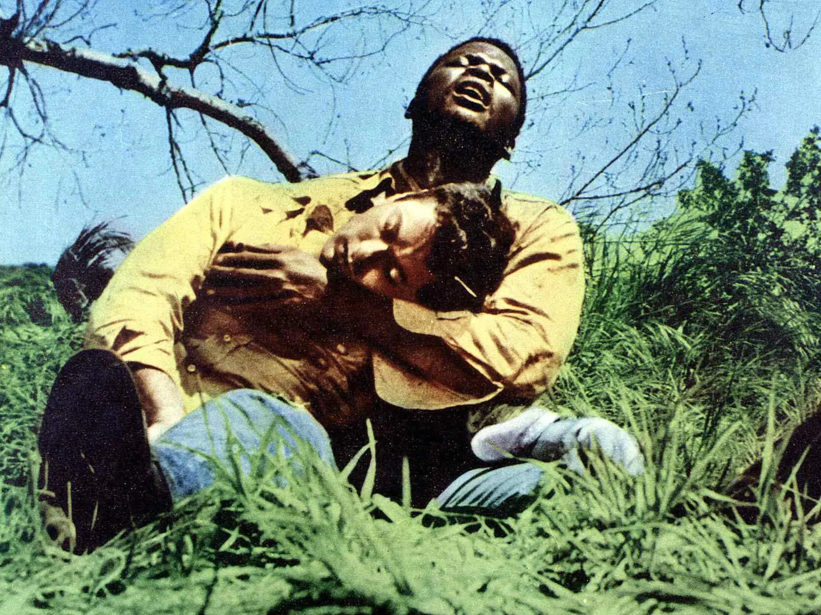 Sidney Poitier v slávnom filme Útek v reťaziach (1958).