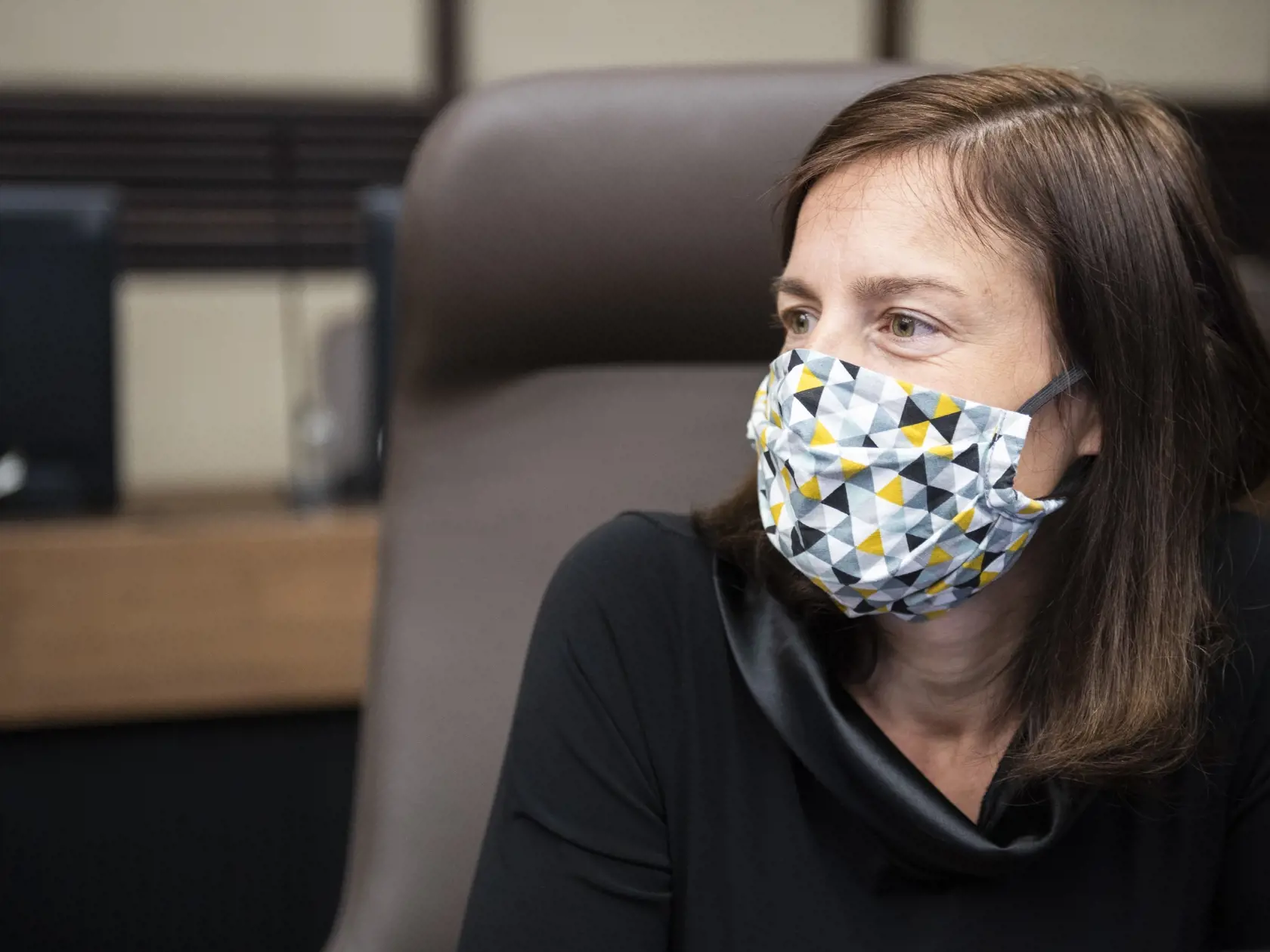 Na snímke ministerka kultúry SR Natália Milanová (OĽaNO) počas 12. rokovania vlády SR v Bratislave 19. apríla 2020. FOTO TASR - Jaroslav Novák