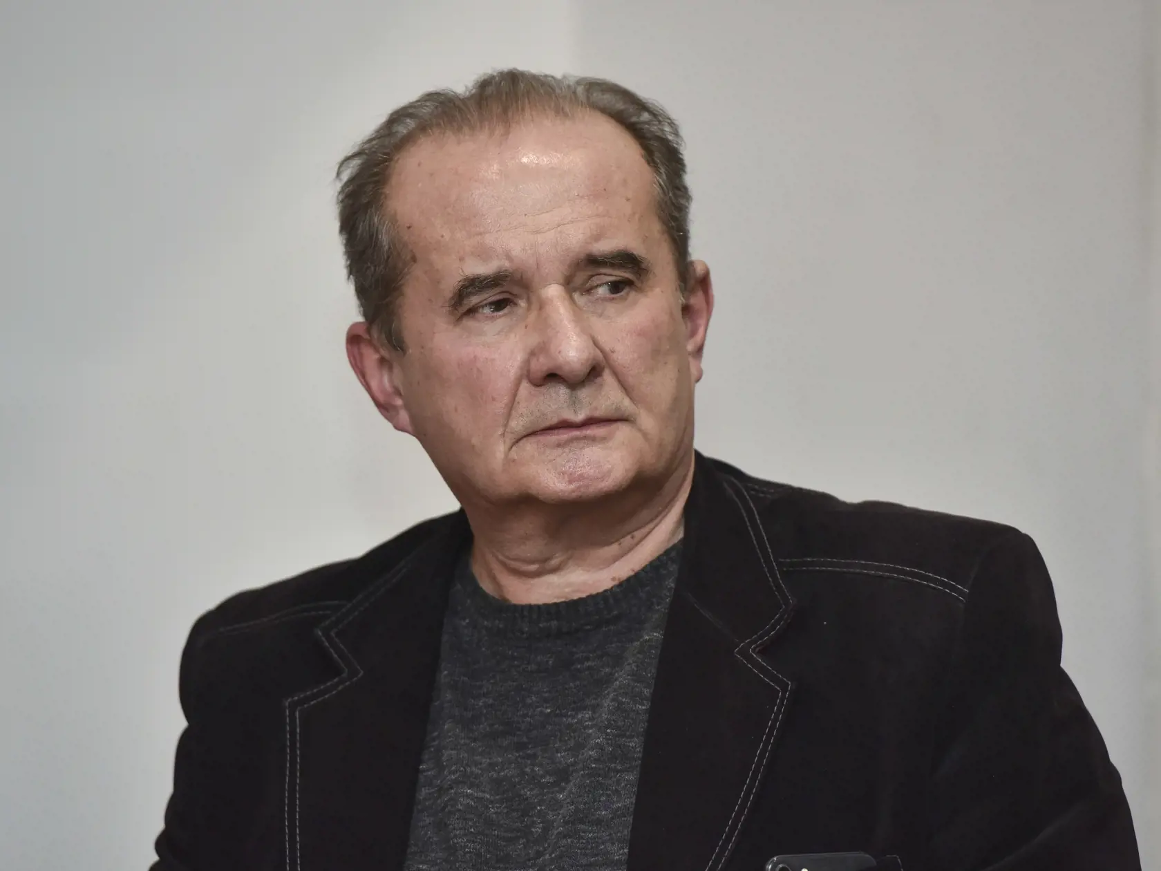 Na snímke riaditeľ činohry Slovenského národného divadla (SND) Peter Kováč počas tlačovej konferencie SND k pripravovanej premiére dramatizácie románu Michail Afanasievič Bulgakov - Divadelný román, 30. januára 2020 v Bratislave. FOTO TASR - Pavol Zachar