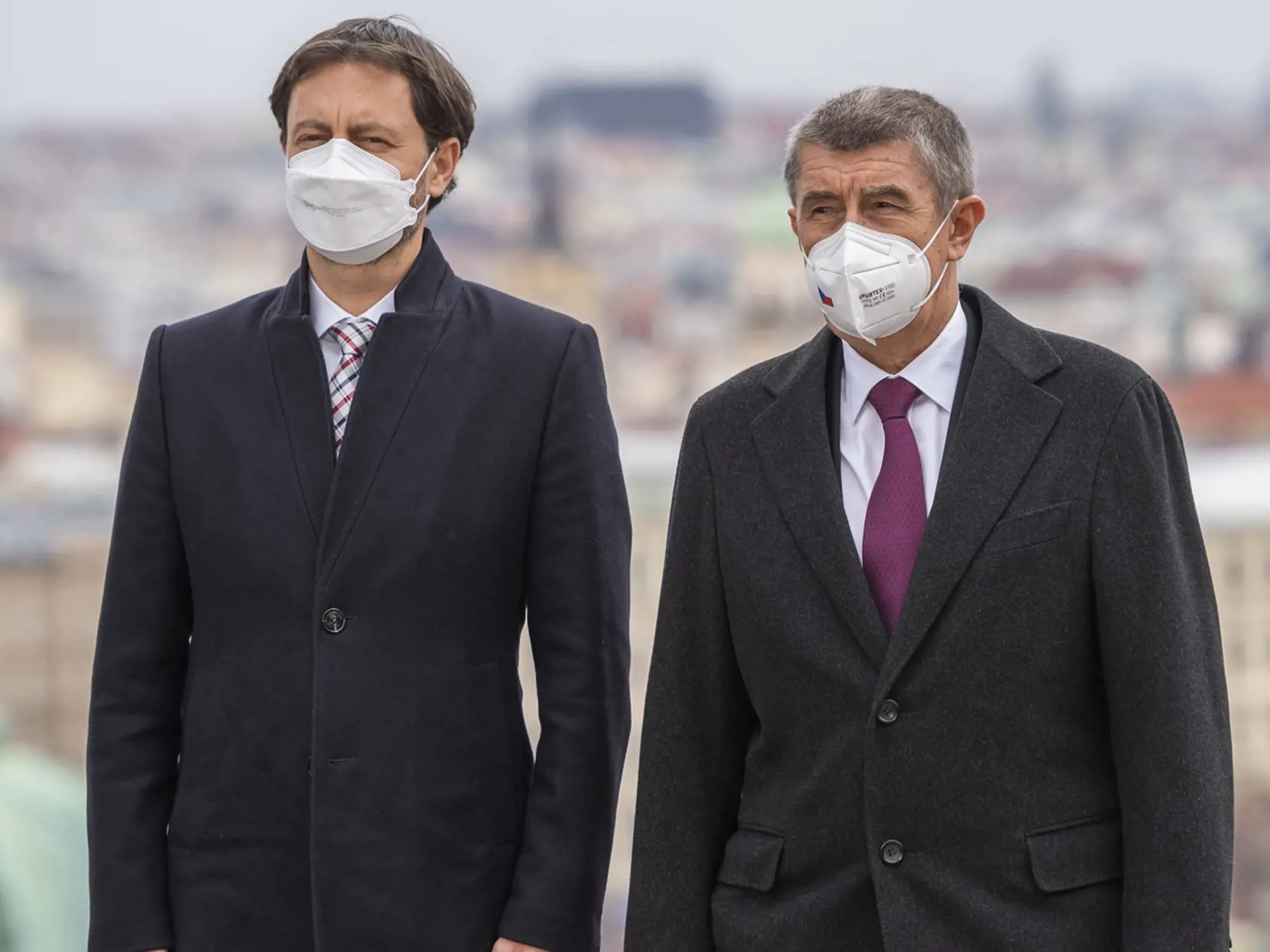 Premiér SR Eduard Heger a premiér ČR Andrej Babiš - zahraničná návšteva v Českej republike