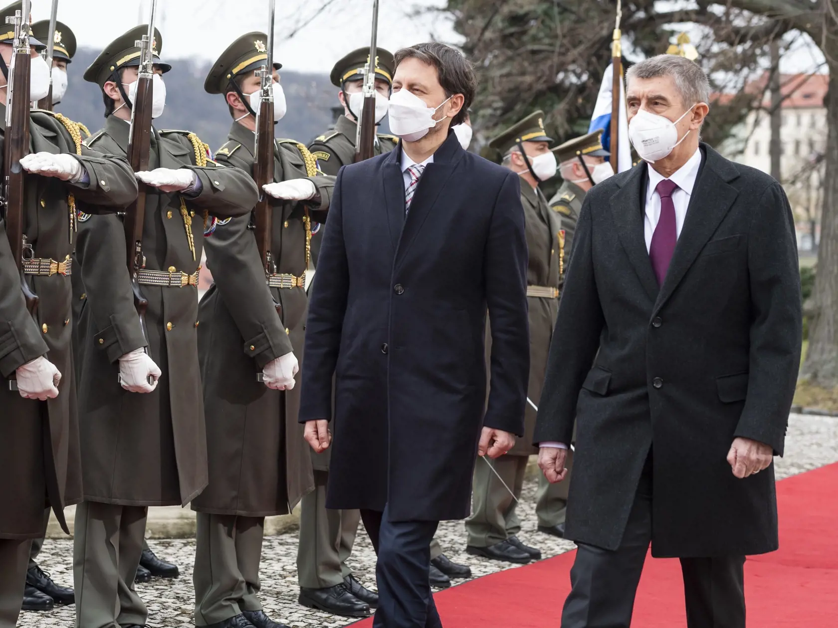 Premiér SR Eduard Heger a premiér ČR Andrej Babiš - zahraničná návšteva v Českej republike