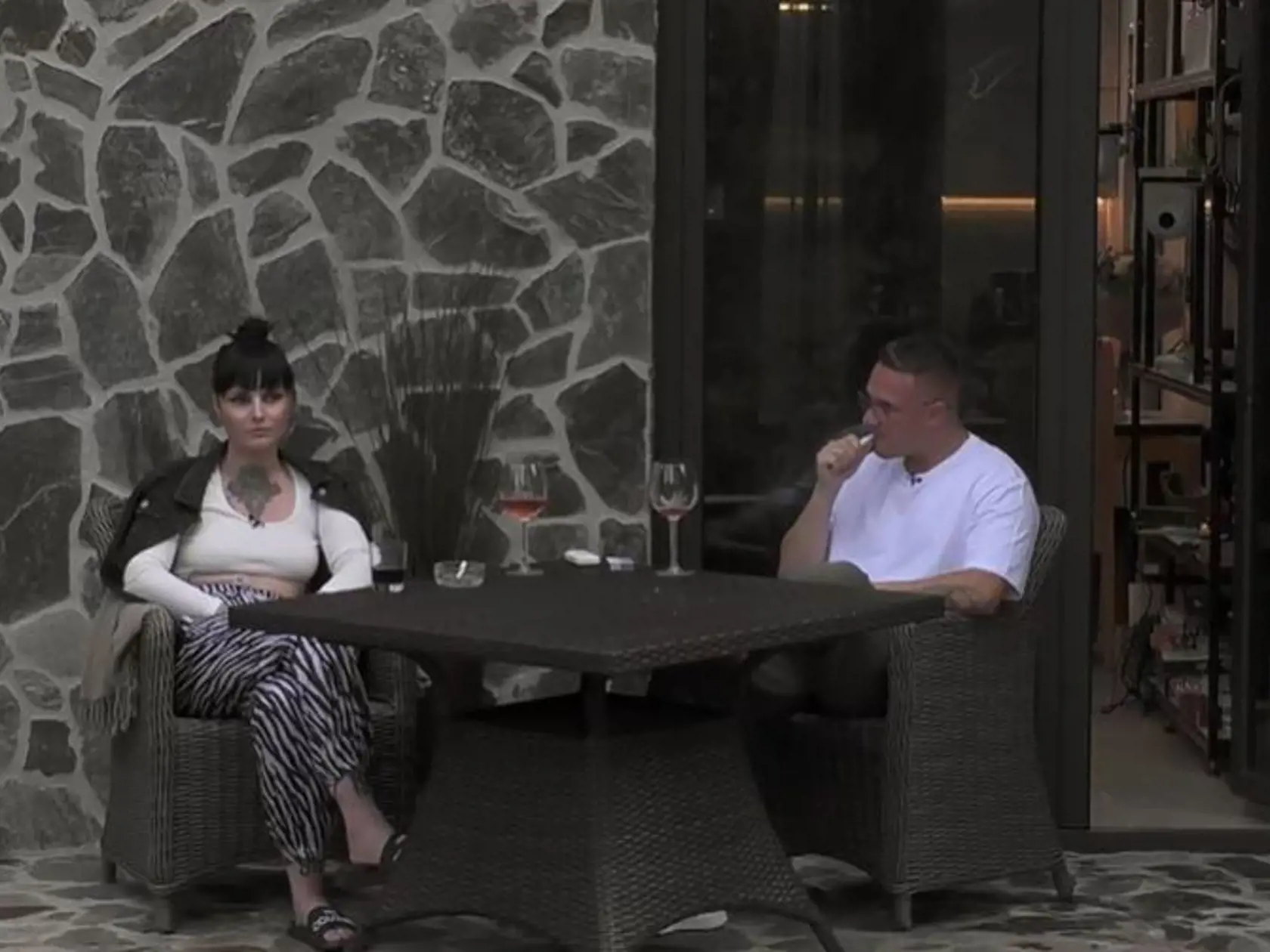 Kaja a Šimon z Lásky na chate.