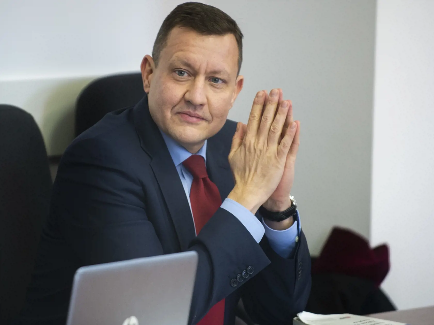 Na snímke je Daniel Lipšic počas pojednávania.