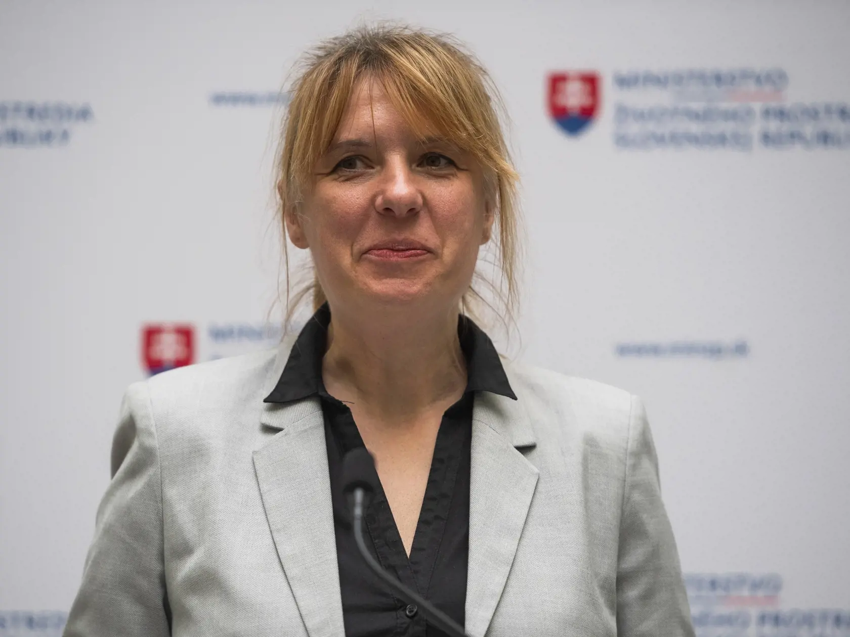 Na snímke riaditeľka správy národného parku Malá Fatra Gabriela Kalašová počas vymenovania riaditeľov národných parkov v Bratislave 12. októbra 2022.
