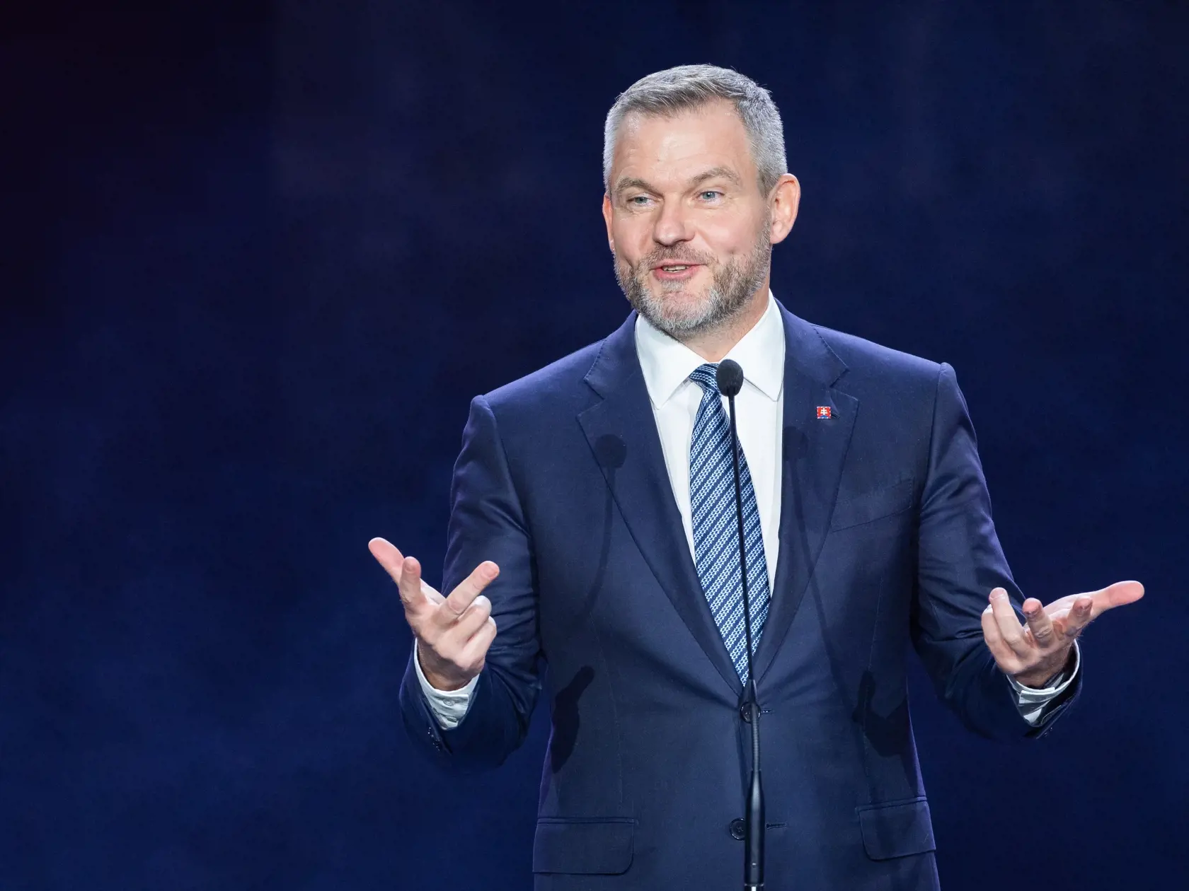 Odovzdávanie ocenení TREND TOP 2024. Na snímke prezident Slovenskej republiky Peter Pellegrini.