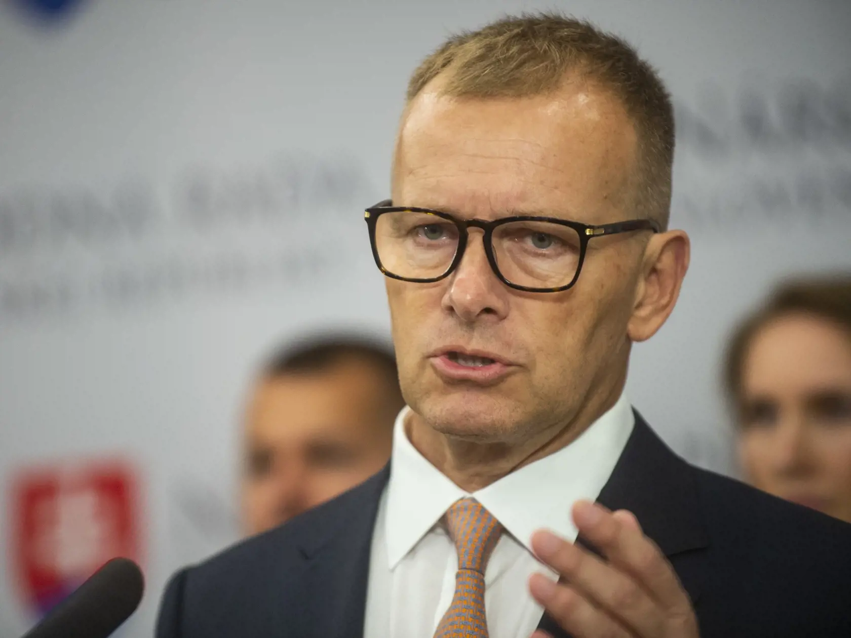 Na snímke predseda NR SR Boris Kollár (Sme rodina) počas tlačovej konferencie na tému - Aktuálna politická situácia 6. septembra 2022 v Bratislave.