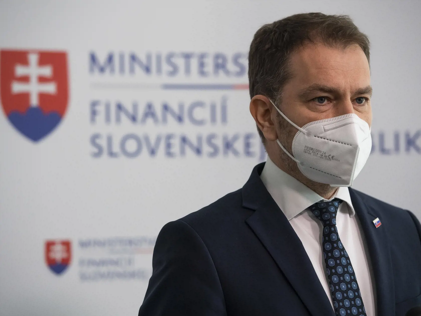 Na snímke  je podpredseda vlády SR a minister financií SR Igor Matovič (OĽaNO) počas tlačovej konferencie.