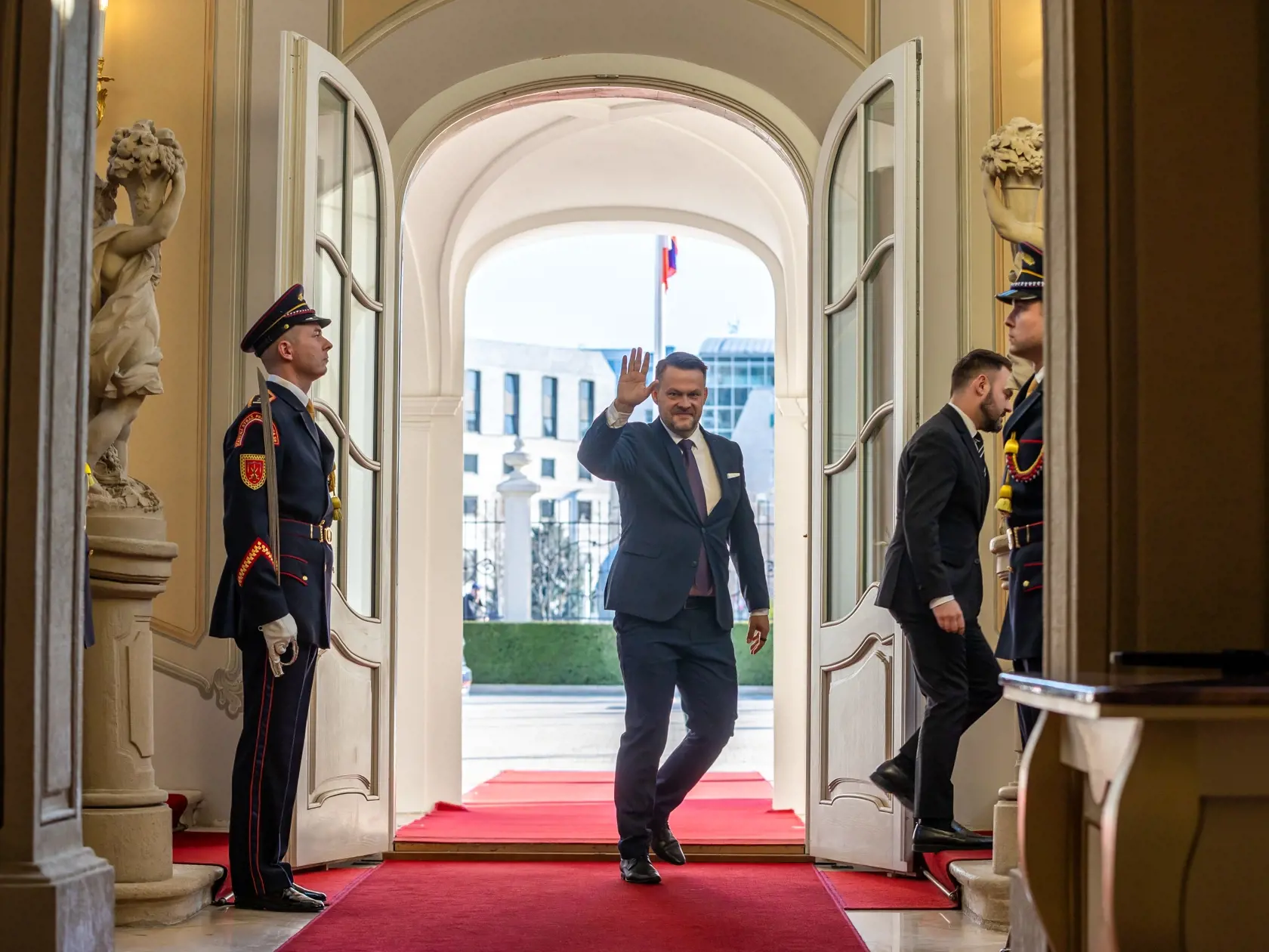 Na snímke Samuel Migaľ, ktorého prezident Slovenskej republiky Peter Pellegrini vymenoval za ministra investícií, regionálneho rozvoja a informatizácie SR.