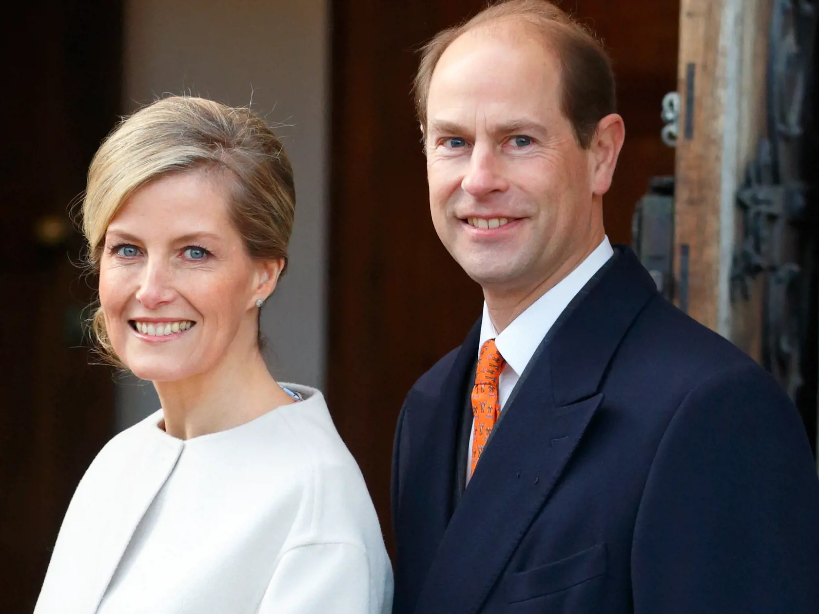 LONDON, UNITED KINGDOM - JANUARY 20: (EMBARGOED FOR PUBLICATION IN UK NEWSPAPERS UNTIL 48 HOURS AFTER CREATE DATE AND TIME) Sophie, Countess of Wessex and Prince Edward, Earl of Wessex visit the Tomorrow's People Social Enterprises at St Anselm's Church, Kennington on the Countess's 50th birthday on January 20, 2015 in London, England. (Photo by Max Mumby/Indigo/Getty Images)